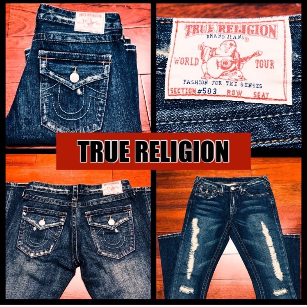 TRUE RELIGION SECTION #503 Slight Flair Jeans - Picture 8 of 8